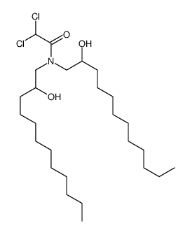 2,2-dichloro-N,N-bis(2-hydroxydodecyl)acetamide Structure