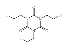 s-Triazine-2,4,6(1H,3H,5H)-trione, 1,3,5-tris(2-chloroethyl)- (8CI) structure
