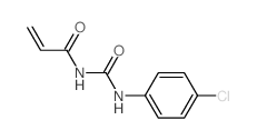 N-[(4-chlorophenyl)carbamoyl]prop-2-enamide structure