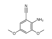 2-amino-3,5-dimethoxybenzonitrile结构式