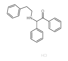 (2-oxo-1,2-diphenyl-ethyl)-phenethyl-azanium chloride structure