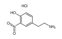 4-(2-amino-ethyl)-2-nitro-phenol, hydrochloride Structure