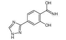 2-hydroxy-4-(1H-1,2,4-triazol-5-yl)benzamide结构式