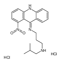 N-(2-methylpropyl)-N'-(1-nitroacridin-9-yl)propane-1,3-diamine,dihydrochloride结构式