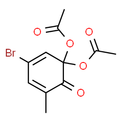 3-Bromo-5-methyl-6-oxo-2,4-cyclohexadienylidenediacetate结构式