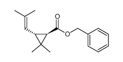 2,2-DIMETHYL-3-(2-METHYLPROPENYL)-CYCLOPROPANECARBOXYLICACIDBENZYLESTER结构式