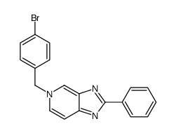 5-[(4-bromophenyl)methyl]-2-phenylimidazo[4,5-c]pyridine结构式