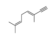 3,7-Dimethyl-3,6-octadien-1-yne Structure