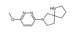 7-(6-methoxypyridazin-3-yl)-1,7-diazaspiro[4.4]nonane结构式
