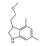 3-(2-methoxyethyl)-4,6-dimethyl-2,3-dihydro-1H-indole Structure
