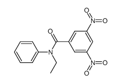 N-(3,5-Dinitrobenzoyl)-N-ethyl-anilin结构式