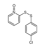 2-[(4-chlorophenyl)disulfanyl]-1-oxidopyridin-1-ium Structure