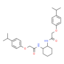 N,N'-1,2-Cyclohexanediylbis[2-(4-isopropylphenoxy)acetamide] Structure