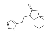 1-[2-(furan-2-yl)ethyl]-3a-methyl-3,4,5,6-tetrahydroindol-2-one Structure