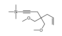 4,4-bis(methoxymethyl)hept-6-en-1-ynyl-trimethylsilane Structure