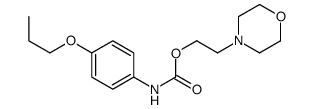 2-morpholin-4-ylethyl N-(4-propoxyphenyl)carbamate结构式