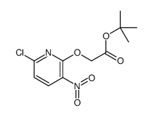 tert-butyl 2-(6-chloro-3-nitropyridin-2-yl)oxyacetate结构式
