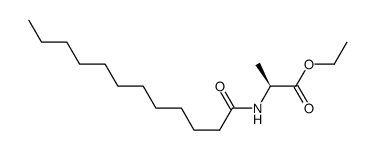N-lauroyl alanine ethyl ester Structure