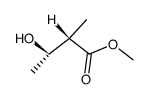 (2S,3S)-methyl 3-hydroxy-2-methylbutanoate Structure