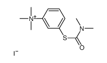 [3-(dimethylcarbamoylsulfanyl)phenyl]-trimethylazanium,iodide Structure