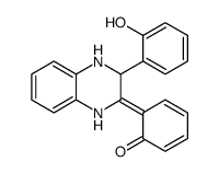 6-[3-(2-hydroxyphenyl)-3,4-dihydro-1H-quinoxalin-2-ylidene]cyclohexa-2,4-dien-1-one Structure