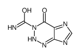 3H-Imidazo[4,5-d]-1,2,3-triazine-3-carboxamide,4,5-dihydro-4-oxo- (9CI)结构式