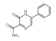 3-Oxo-5-phenyl-4H-pyrazine-2-carboxamide structure