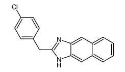 2-[(4-chlorophenyl)methyl]-1H-benzo[f]benzimidazole Structure