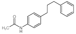Acetamide,N-[4-(3-phenylpropyl)phenyl]- Structure