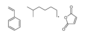 furan-2,5-dione,2-methylheptane,styrene结构式