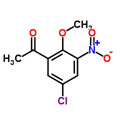 5-CHLORO-2-METHOXY-3-NITROACETOPHENONE structure