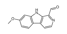 1-formyl-7-methoxy-β-carboline Structure