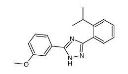 3-(o-Cumenyl)-5-(3-methoxyphenyl)-1H-1,2,4-triazole structure