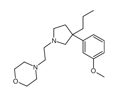 4-[2-[3-(m-Methoxyphenyl)-3-propyl-1-pyrrolidinyl]ethyl]morpholine structure