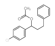 Benzenepropanol, a-(4-chlorophenyl)-, 1-acetate结构式