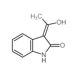 2H-Indol-2-one,1,3-dihydro-3-(1-hydroxyethylidene)-结构式