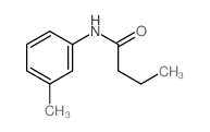Butanamide,N-(3-methylphenyl)- structure