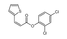 (2,4-dichlorophenyl) 3-thiophen-2-ylprop-2-enoate结构式
