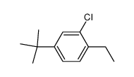 3-Chlor-4-ethyl-1-t-butylbenzol结构式
