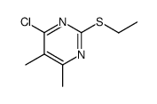 2-ethylsulfanyl-4-chloro-5,6-dimethyl-pyrimidine Structure