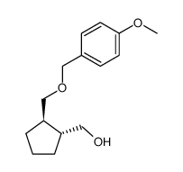 ((1R,2R)-2-(((4-methoxybenzyl)oxy)methyl)cyclopentyl)methanol结构式