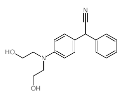 2-[4-(bis(2-hydroxyethyl)amino)phenyl]-2-phenyl-acetonitrile Structure