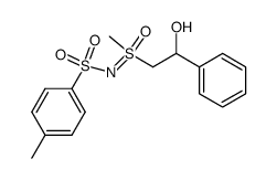 1-phenyl-2-[N-(p-tolylsulfonyl)methylsulfonimidoyl]ethanol结构式