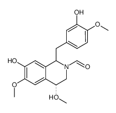 (+/-)-4-Methoxy-N-formyl-N-norreticuline结构式