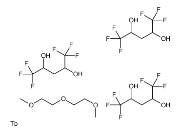 1,1,1,5,5,5-hexafluoropentane-2,4-diol,1-methoxy-2-(2-methoxyethoxy)ethane,terbium Structure
