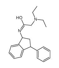 2-(diethylamino)-N-(3-phenyl-2,3-dihydro-1H-inden-1-yl)acetamide结构式