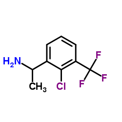 1-[2-Chloro-3-(trifluoromethyl)phenyl]ethanamine结构式