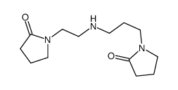 1-[3-[2-(2-oxopyrrolidin-1-yl)ethylamino]propyl]pyrrolidin-2-one结构式