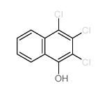 1-Naphthalenol,2,3,4-trichloro- Structure