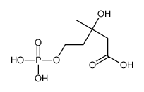 3-hydroxy-3-methyl-5-phosphonooxy-pentanoic acid Structure